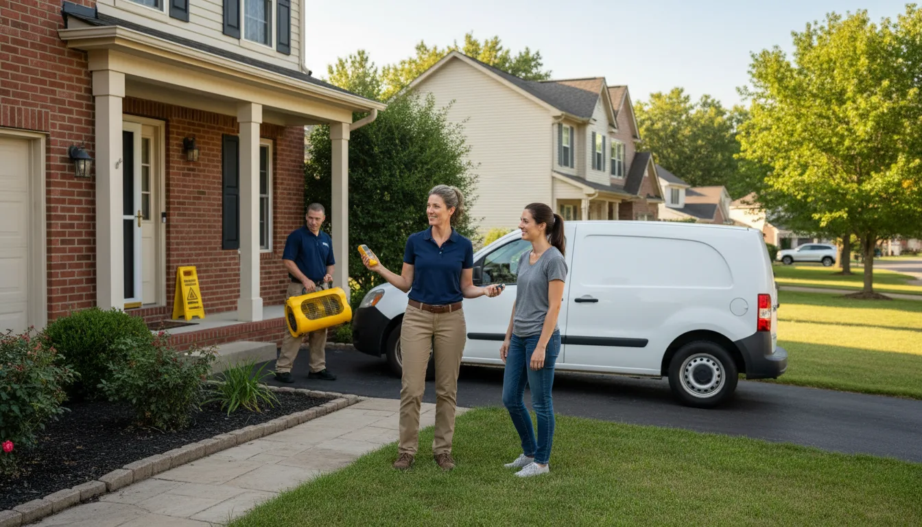 Residential water damage restoration in Lafayette Hill, PA